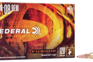 Federal F708FS2 Fusion  7mm-08Rem 120gr Bonded Soft Point 20 Per Box/10 Case