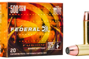 Federal F500FS2 Fusion Handgun 500S&W Mag 325gr Fusion Soft Point 20 Per Box/10 Case