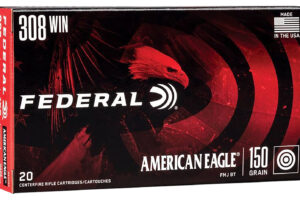 Federal AE308D American Eagle Rifle 308Win 150gr Full Metal Jacket Boat Tail 20 Per Box/25 Case