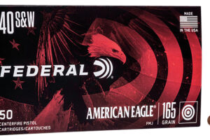 Federal AE40R3 American Eagle Handgun 40S&W 165gr Full Metal Jacket 50 Per Box/20 Case