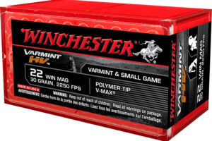 Winchester Ammo S22M2PT Varmint HV  22WMR 30gr Hornady V Max 50 Per Box/20 Case