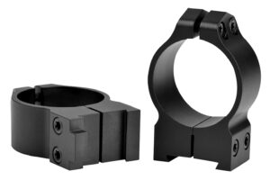 Warne 14BM Maxima Matte Black Steel 30mm Tube Medium Vertical Split Dovetail, 0 MOA Fits CZ 550
