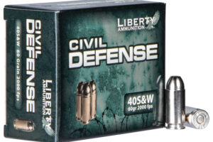 Liberty Ammunition LACD40012 Civil Defense  40S&W 60gr Lead Free Fragmenting Hollow Point 20 Per Box/50 Case