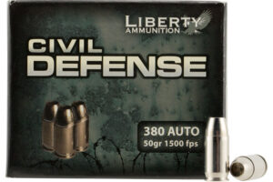 Liberty Ammunition LACD380023 Civil Defense  380ACP 50gr Lead Free Fragmenting Hollow Point 20 Per Box/50 Case