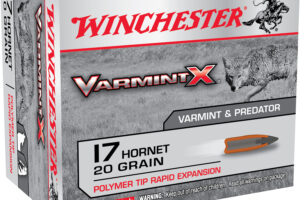Winchester Ammo X17P Varmint X 17Hornet 20gr Polymer Tip Rapid Expansion 20 Per Box/10 Case