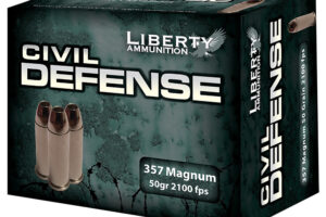 Liberty Ammunition LACD357030 Civil Defense  357Mag 50gr Lead Free Fragmenting Hollow Point 20 Per Box/50 Case