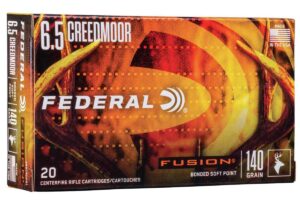 Federal Fusion Rifle Ammunition 6.5 Creedmoor 140 gr. BTSP Fusion 20/ct