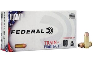 Federal Train + Protect Handgun Ammunition 10mm Auto 180gr VHP 1175 fps 50/ct