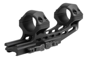 Leapers 1-Piece UTG ACCU-SYNC QR Cantilever Mount 1" High w 50mm Offset - Matte Black
