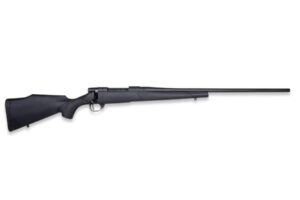 Weatherby Vanguard Obsidian Rifle .22-250 Rem 5rd Magazine 24" 1/2x28 Threaded Barrel Black Synthetic Stock