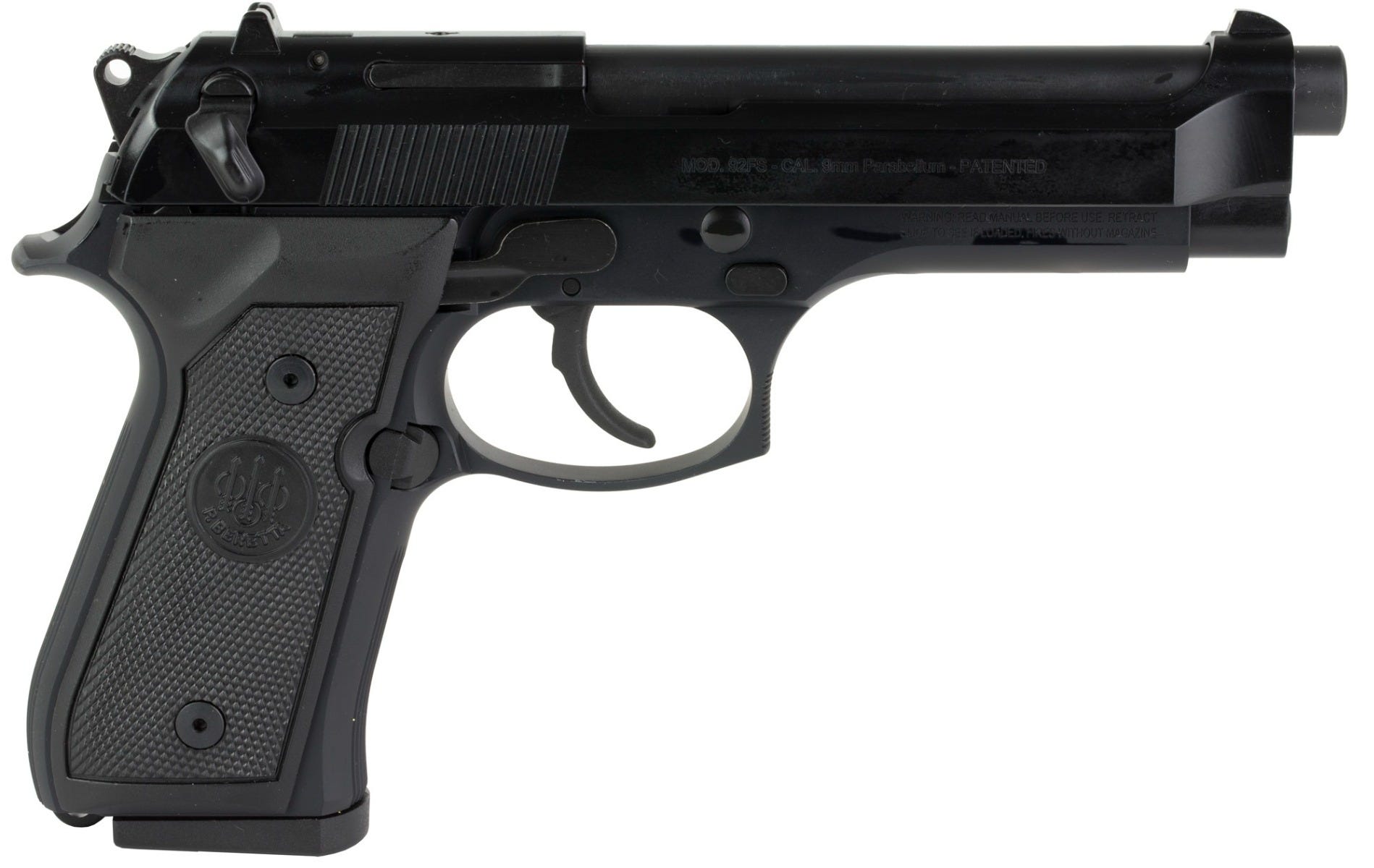 BERETTA 92FS 9MM BL/SYN 4.9" 15+1