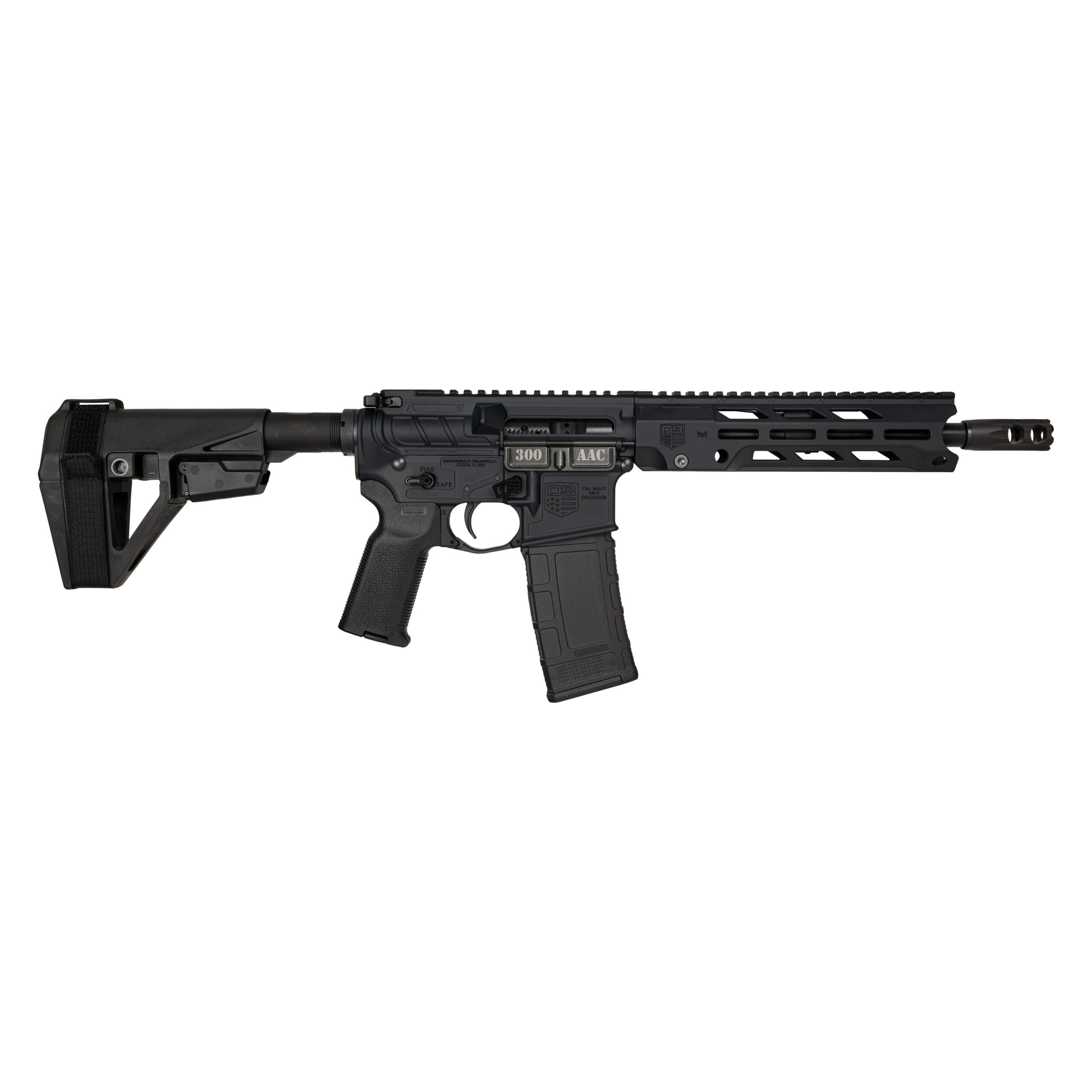 DIAMONDBACK FIREARMS DB15O 300BLK BLACK 10" BRACE